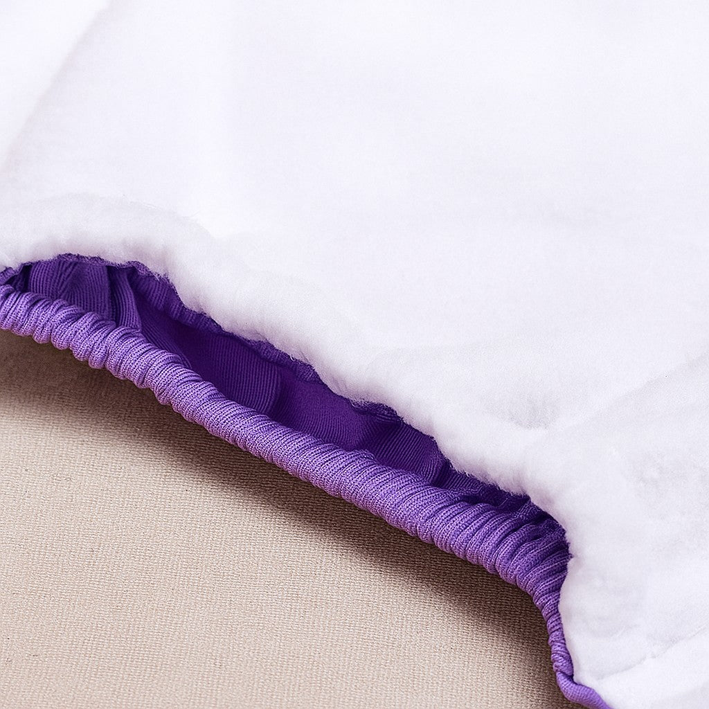 2 Reusable Cloth Diapers with 4 Triple-Layer Inserts + Tissue Liners